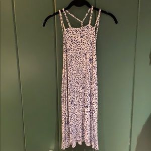 Strappy Open Back Leopard Print Dress